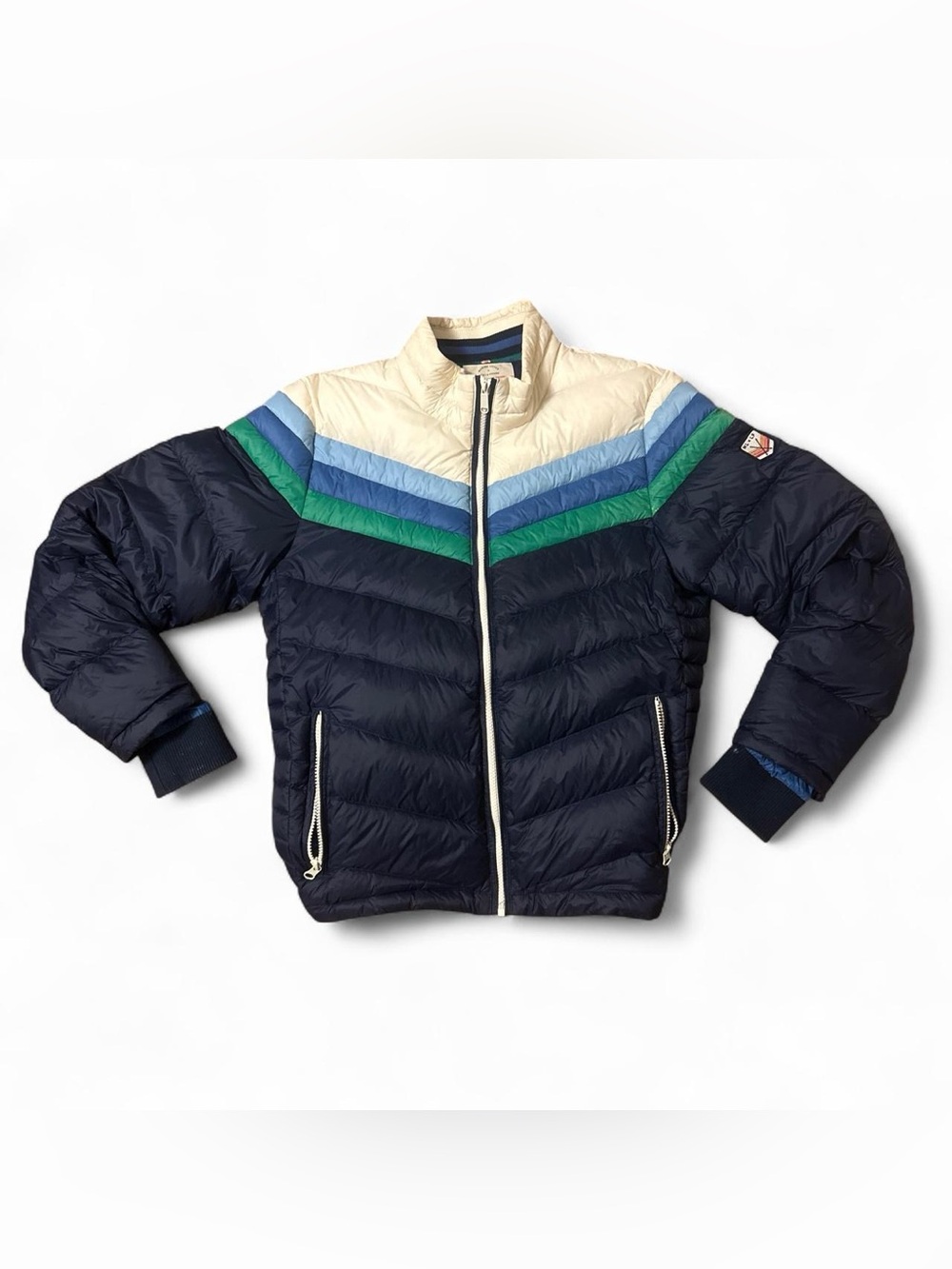 Marine Layer Multicolor Down Puffer Jacket